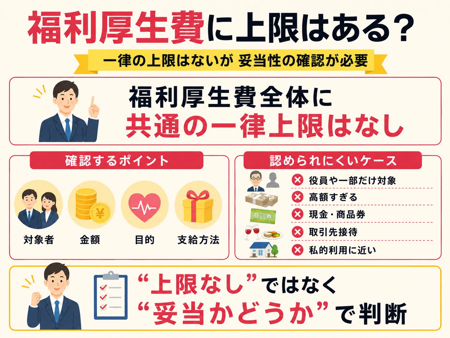福利厚生費に上限はある?