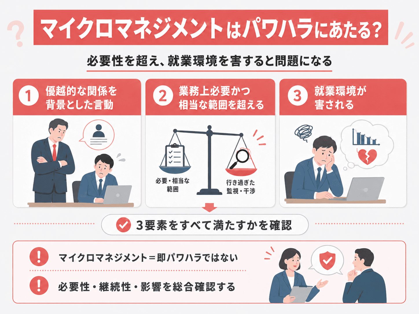 マイクロマネジメントはパワハラにあたる?